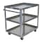 Vestil Aluminum Service Cart, 3 Shelves, 28x40, Aluminum, 660 lb Load Capacity, 3 Shelves, 27.9375" W SCA3-2840 - alternate 2